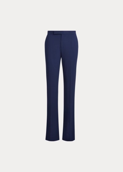 Pantalones Ralph Lauren Mujer Azul Marino - Seth Wool Crepe - GKEXP6273